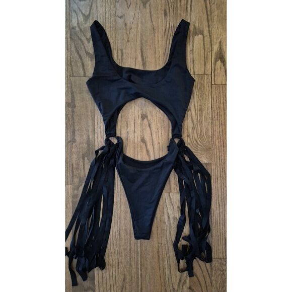 Hot & Delicious Sexy Split One-piece Bathingsuit Swimsuit Women's Size Medium - Picture 2 of 3